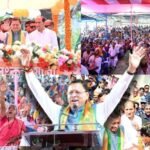 बंगाल के चुनावी रण में उत्तराखंड के ‘धाकड़’ धामी, बनगांव में धुरंधर धामी का दमदार रोड शो, उमड़ा जनसैलाब